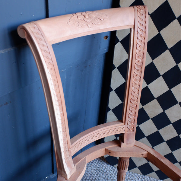New FRENCH Empire Style Ornate Carved Dining Chair Frame Mahogany Wood High Back- 6 Available