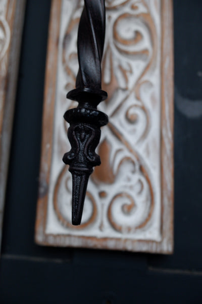 New Pair Vintage French TORCHIERE Shabby Chic Wall Sconce Candle Stick Holder