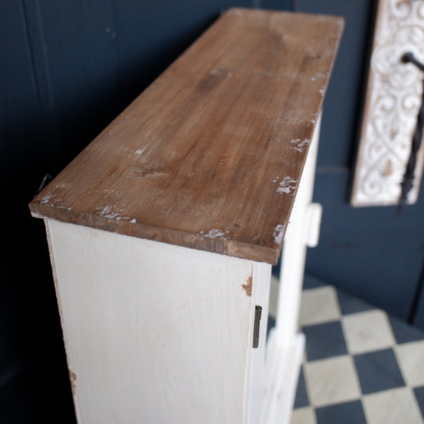 VINTAGE French Style CREAM Mirror APOTHECARY Medicine Cabinet Cupboard