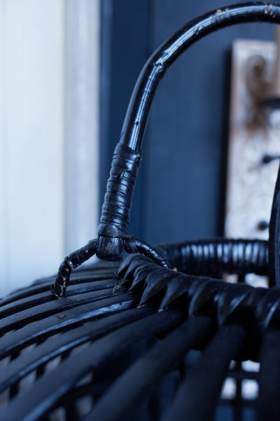 Black Natural Bamboo Bird Cage Chandelier Rustic Ceiling Light Lantern