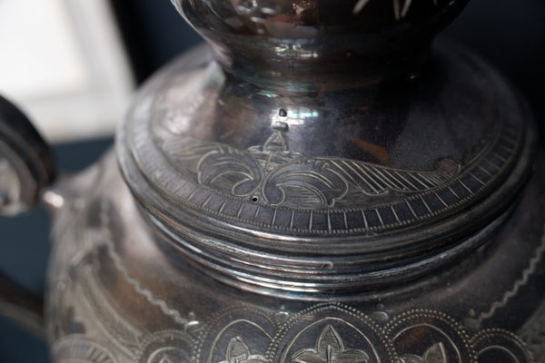 Dated 1899 Antique Victorian Silver Plated Samovar Tea Coffee Water Urn