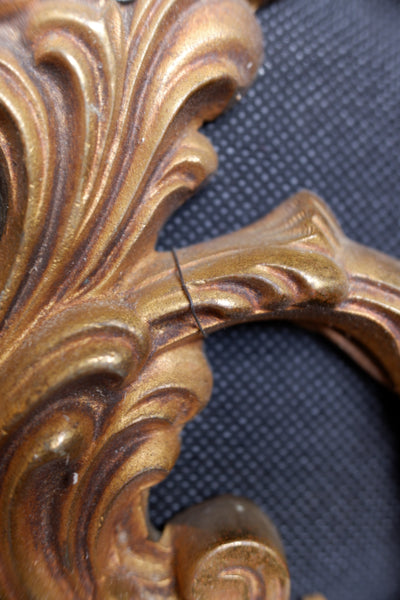 2 Arm Vintage Gold Brass Double Arm French Rococo Wall Light