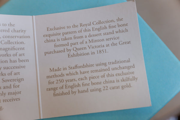 The Royal Collection Tea Cup & Saucer - English Fine Bone China Boxed - Great Exhibition