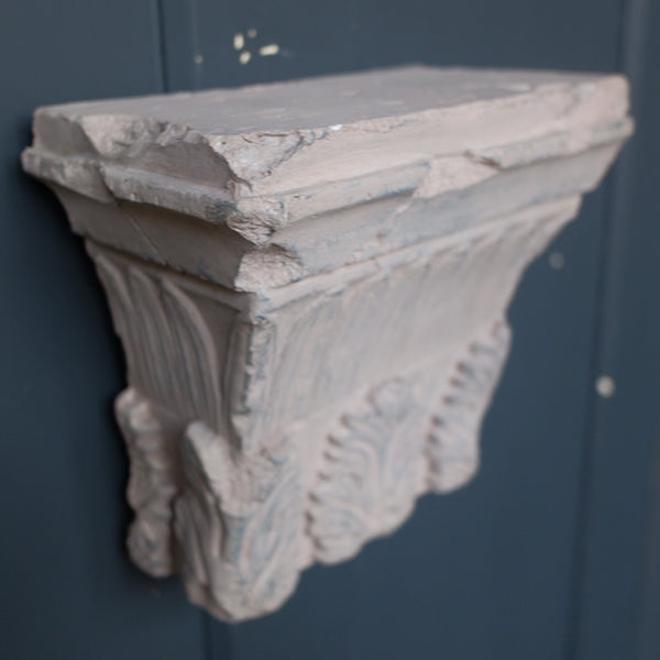 New Grey CORBEL Wall Sconce Shelf Display Shabby Chic French Vintage Plinth