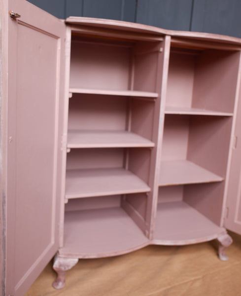 French Vintage ART DECO Oak Painted Drinks Cabinet Storage Cupboard Sideboard Unit