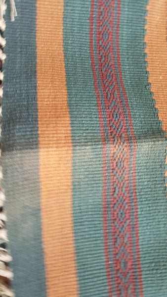 New 180x245cm Blue INDIAN KILIM KELIM 100% COTTON Aztec Design HAND WOVEN Carpet Rug Runner or Throw