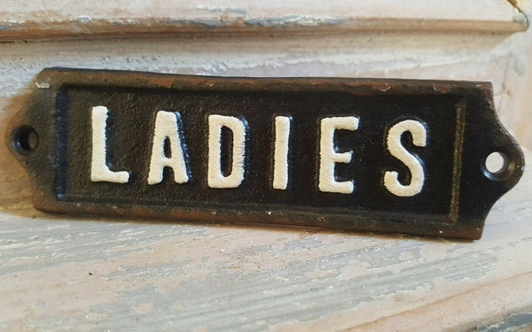 New Vintage RETRO TOILET Laundry GENTS Ladies BATH Room Metal Cast Iron Signs