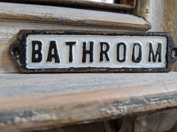 New Vintage RETRO TOILET Laundry GENTS Ladies BATH Room Metal Cast Iron Signs