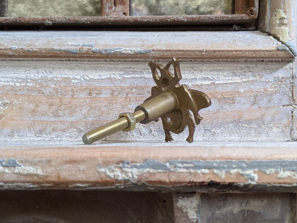 NEW French Vintage Gold Bumble BEE Shabby Chic Metal Door Drawer Knob Pull