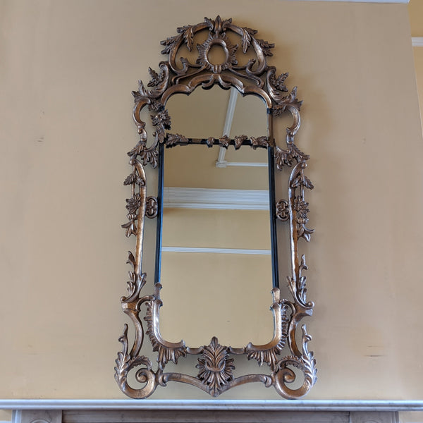 Gold Gilt French Louis Vintage Antique Style Ornate OVERMANTEL Wall Frame Mirror