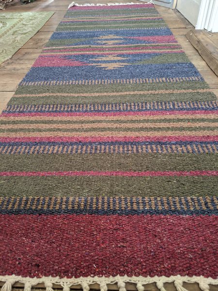 New 70x200cm INDIAN KILIM KELIM 100% COTTON Aztec Design HAND WOVEN Carpet Rug Runner