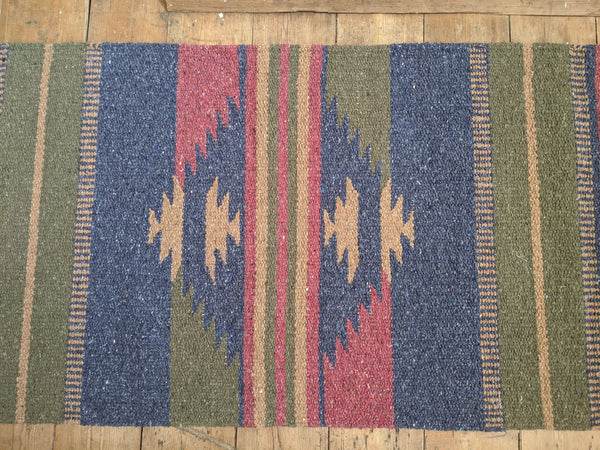 New 70x200cm INDIAN KILIM KELIM 100% COTTON Aztec Design HAND WOVEN Carpet Rug Runner