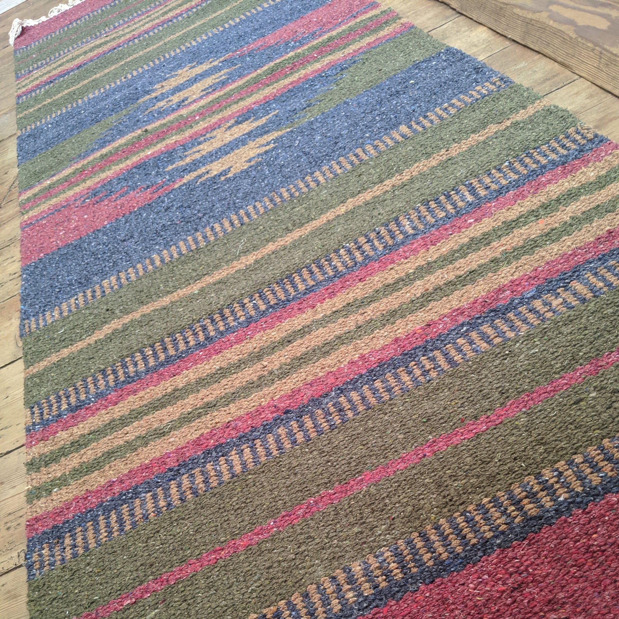 New 70x200cm INDIAN KILIM KELIM 100% COTTON Aztec Design HAND WOVEN Carpet Rug Runner