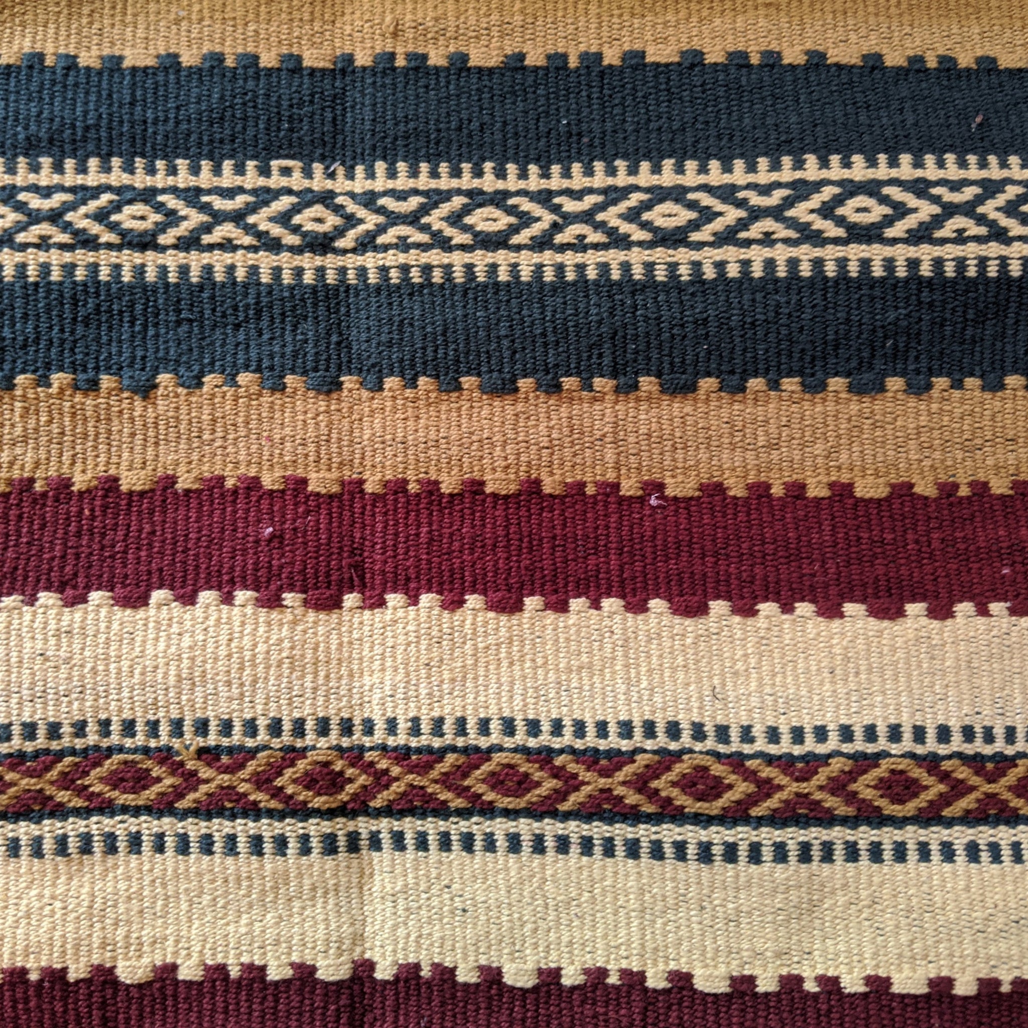 New 180x245cm INDIAN KILIM KELIM 100% COTTON Aztec Design HAND WOVEN Carpet Rug Runner or Throw