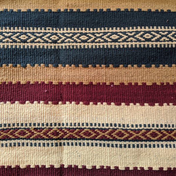 New 180x245cm INDIAN KILIM KELIM 100% COTTON Aztec Design HAND WOVEN Carpet Rug Runner or Throw