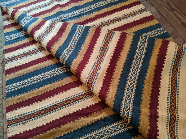 New 180x245cm INDIAN KILIM KELIM 100% COTTON Aztec Design HAND WOVEN Carpet Rug Runner or Throw
