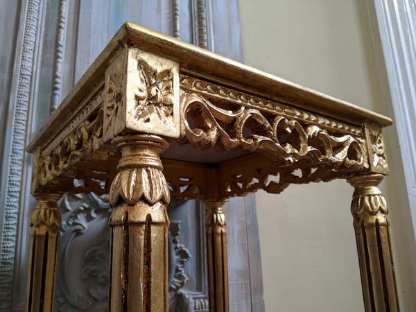 New Marble VINTAGE Gold Gilt French Louis Shabby Chic BED SIDE Lamp Sofa Table