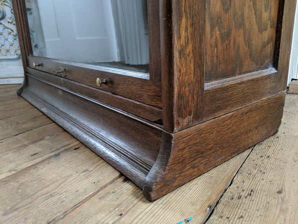 THE LEBUS BOOKCASE Antique Oak Barristers Stacking Shelf Cupboard Cabinet Bookshelf Unit