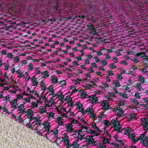 New 120x180cm Pink INDIAN KILIM KELIM Jute COTTON HAND WOVEN Carpet Rug Runner
