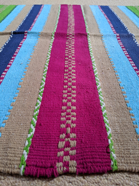 New 90x150cm INDIAN KILIM KELIM 100% COTTON Aztec Design HAND WOVEN Carpet Rug Runner