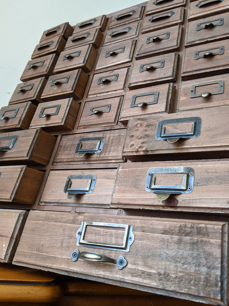 New VINTAGE Retro Rustic Apothecary Industrial 33 Multi Drawer PINE Wood Storage Office Chest Unit