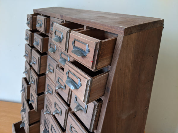 New VINTAGE Retro Rustic Apothecary Industrial 33 Multi Drawer PINE Wood Storage Office Chest Unit