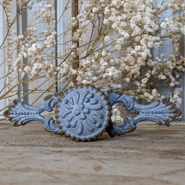 NEW French Vintage GREY Shabby Chic Metal Rustic Door Drawer Knob Pull Handle