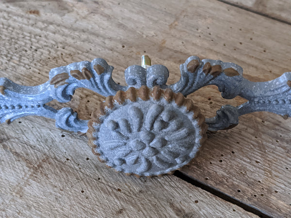 NEW French Vintage GREY Shabby Chic Metal Rustic Door Drawer Knob Pull Handle