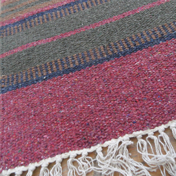 New 70x200cm INDIAN KILIM KELIM 100% COTTON Aztec Design HAND WOVEN Carpet Rug Runner