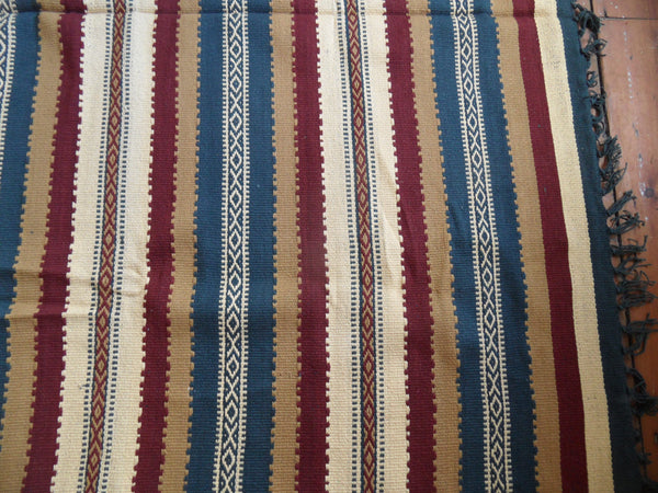 New 180x245cm INDIAN KILIM KELIM 100% COTTON Aztec Design HAND WOVEN Carpet Rug Runner or Throw