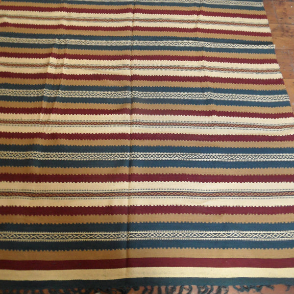 New 180x245cm INDIAN KILIM KELIM 100% COTTON Aztec Design HAND WOVEN Carpet Rug Runner or Throw