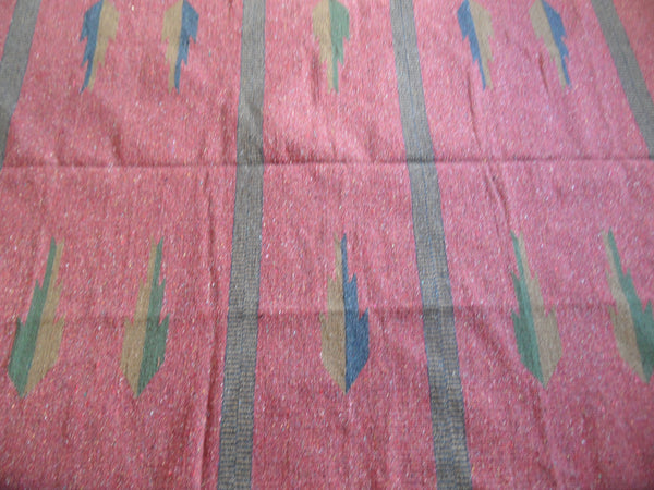 New 180x245cm INDIAN KILIM KELIM 100% COTTON Aztec Design HAND WOVEN Carpet Rug Runner