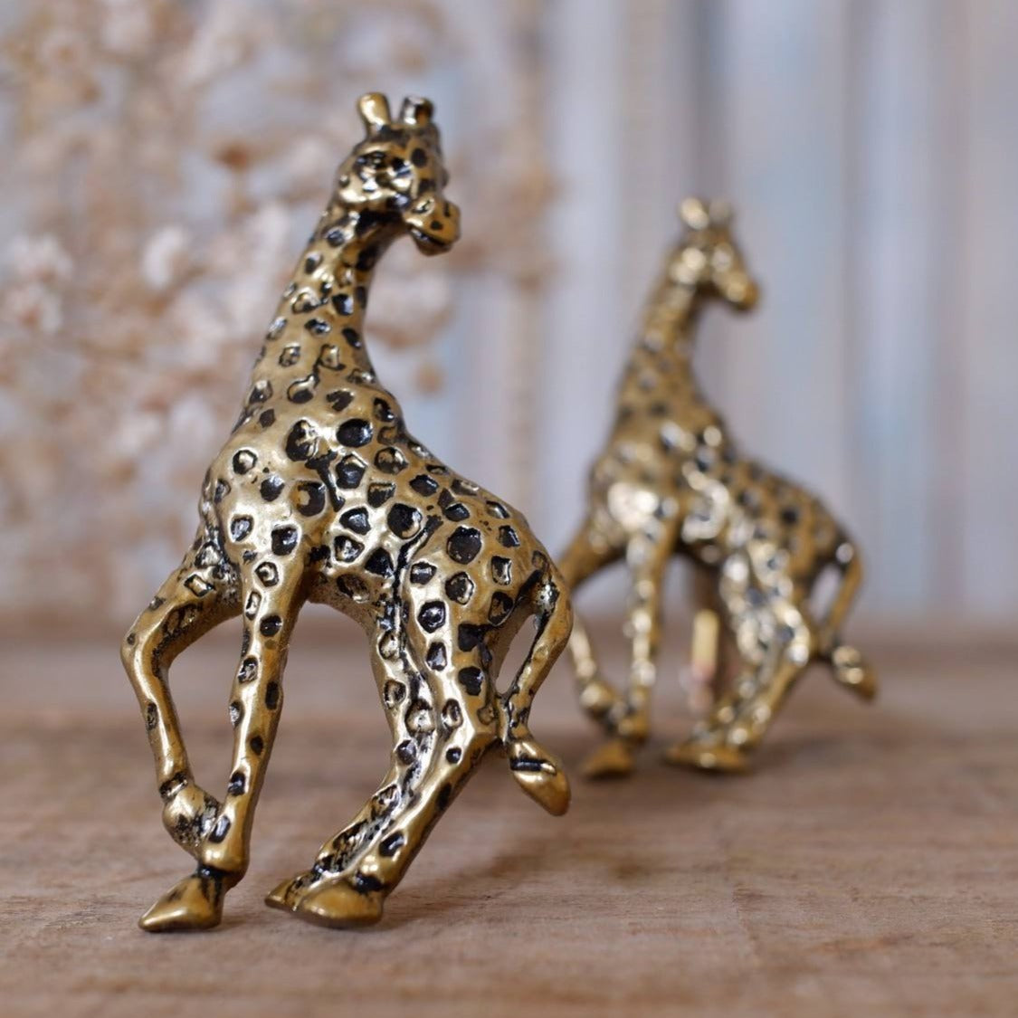 NEW French Vintage Gold GIRAFFE Animal Shabby Chic Metal Door Drawer Knob Pull