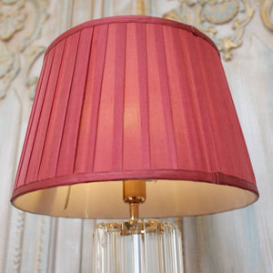 New LINEN Pleated BLACK or Burgundy Lined Lamp Light Ceiling Pendant Shade Round