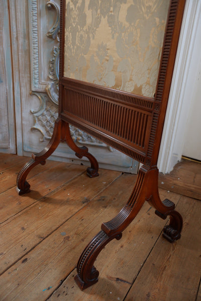 Antique Victorian WALNUT Wood Decorative Arched Fire Place SCREEN