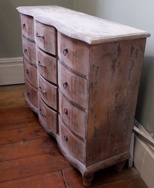 New VINTAGE Retro Rustic Apothecary 12 Multi Drawer Wood Storage Chest Unit
