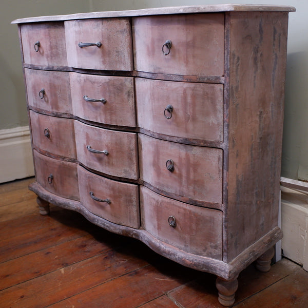 New VINTAGE Retro Rustic Apothecary 12 Multi Drawer Wood Storage Chest Unit