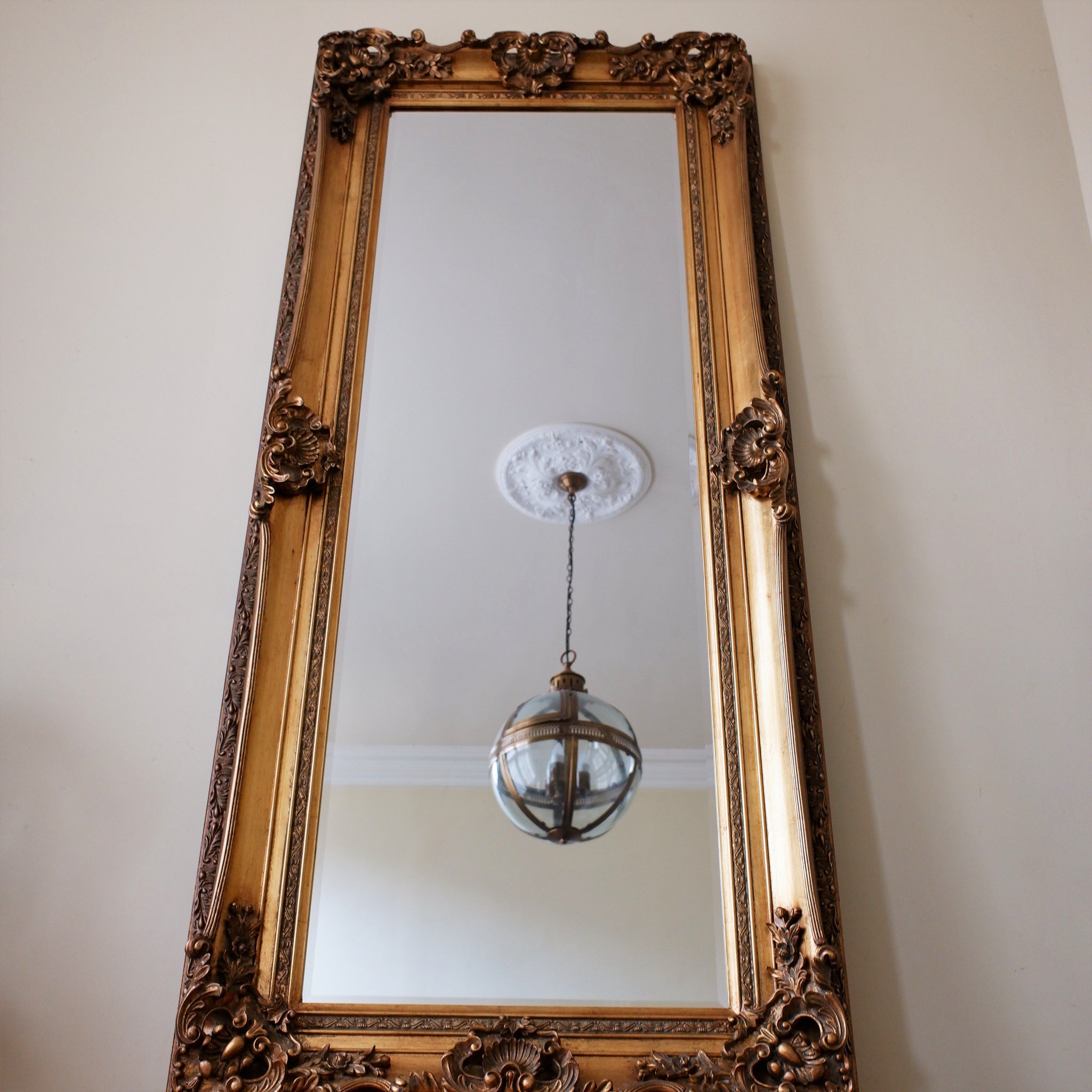 New 183x91cm Gold Gilt French Louis VENETIAN Vintage Antique Style Ornate OVERMANTEL Tall Full Length Mirror