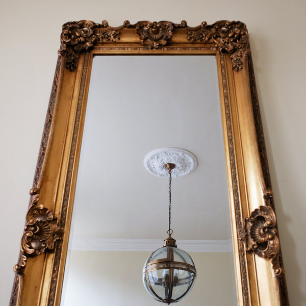 New 183x91cm Gold Gilt French Louis VENETIAN Vintage Antique Style Ornate OVERMANTEL Tall Full Length Mirror