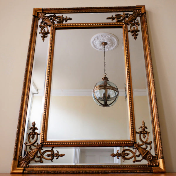 New Gold Gilt French Louis VENETIAN Vintage Antique Style Ornate OVERMANTEL Mirror