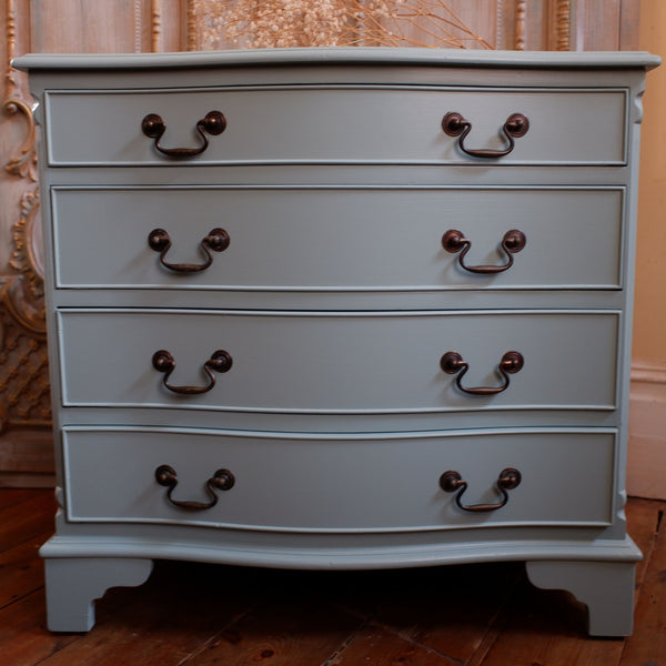 Vintage Style GREY French Louis Shabby Chic BED SIDE Lamp Sofa Table Chest of 3 Drawers Unit