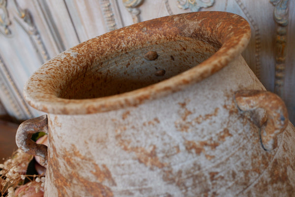 Natural Terracotta Pot Shabby Chic Rustic Round Decorative Vase Urn