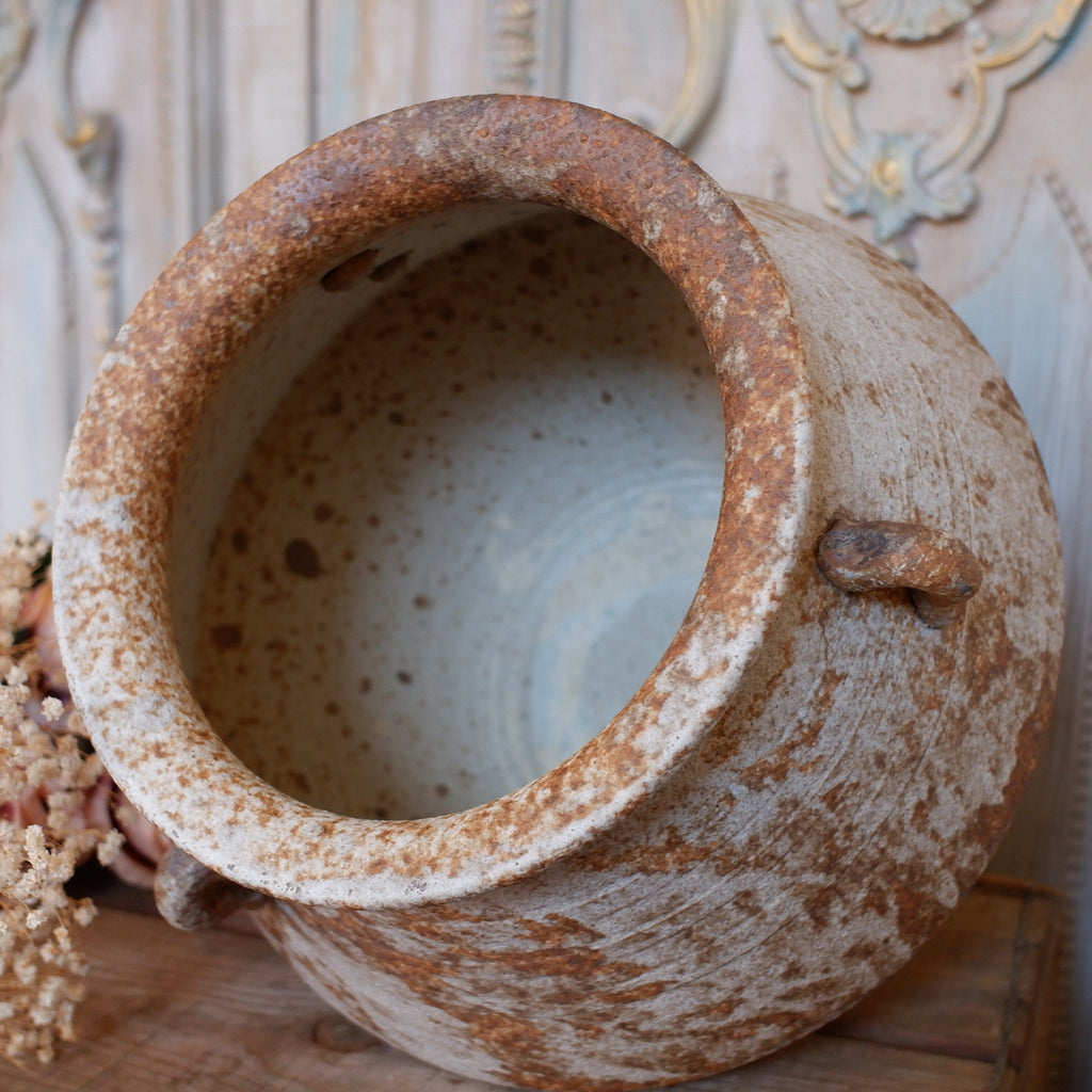 Rustic Round Deco Natural Terracotta Pot Shabby Chic Rustic Round Decorative Vase Urn ...
