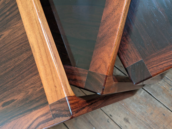 Vintage Retro Rosewood 1960's KAI KRISTIANSEN Nest Of 3 DANISH Coffee Tables